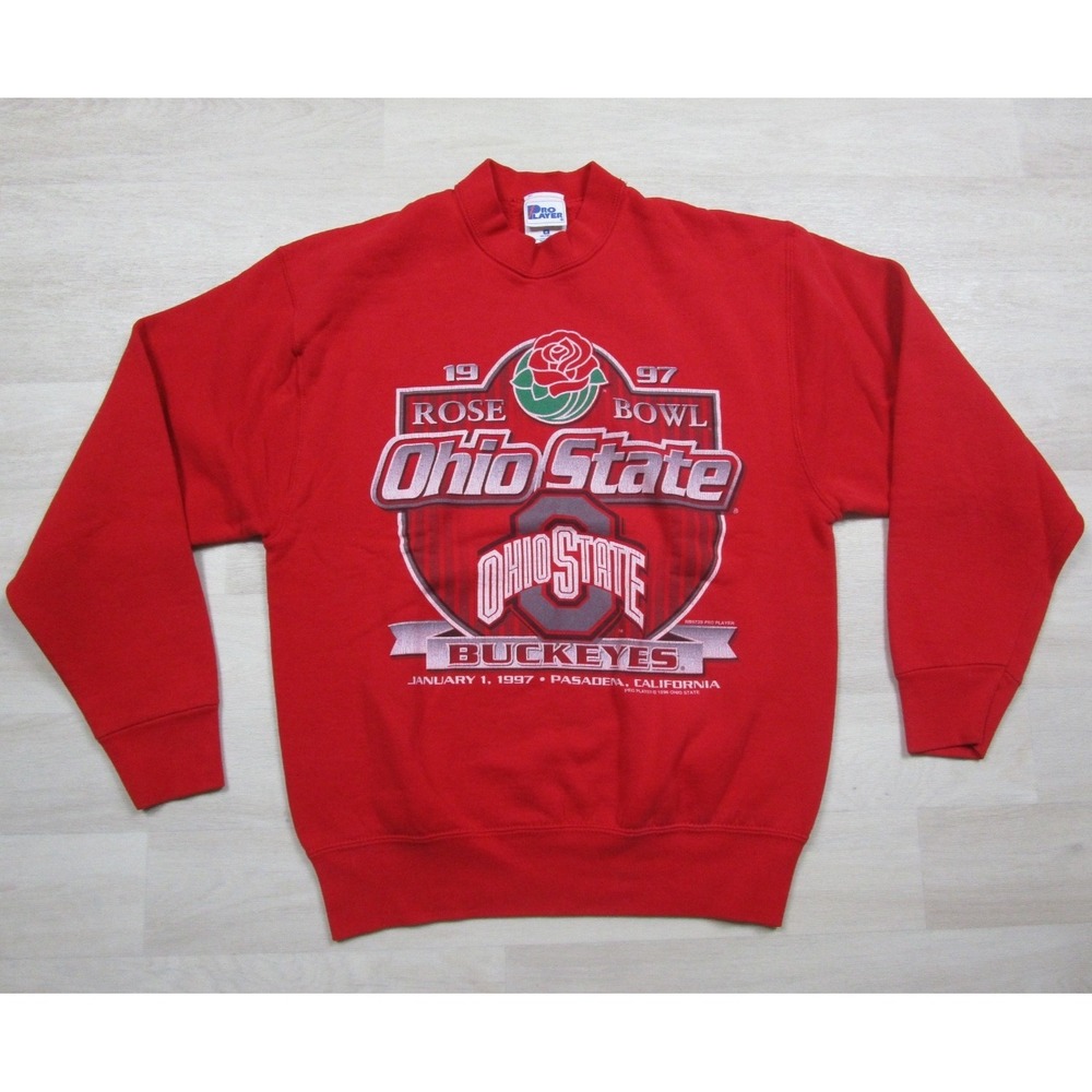 Vintage 1997 Ohio State Buckeyes Rose Bowl Sweatshirt (M)‎ Football Pro Player